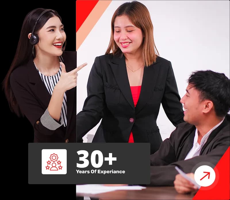 Business professionals collaborating